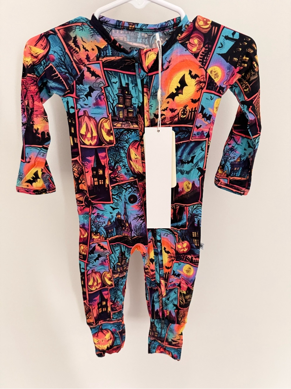 Bums & Roses Halloween Zip Romper